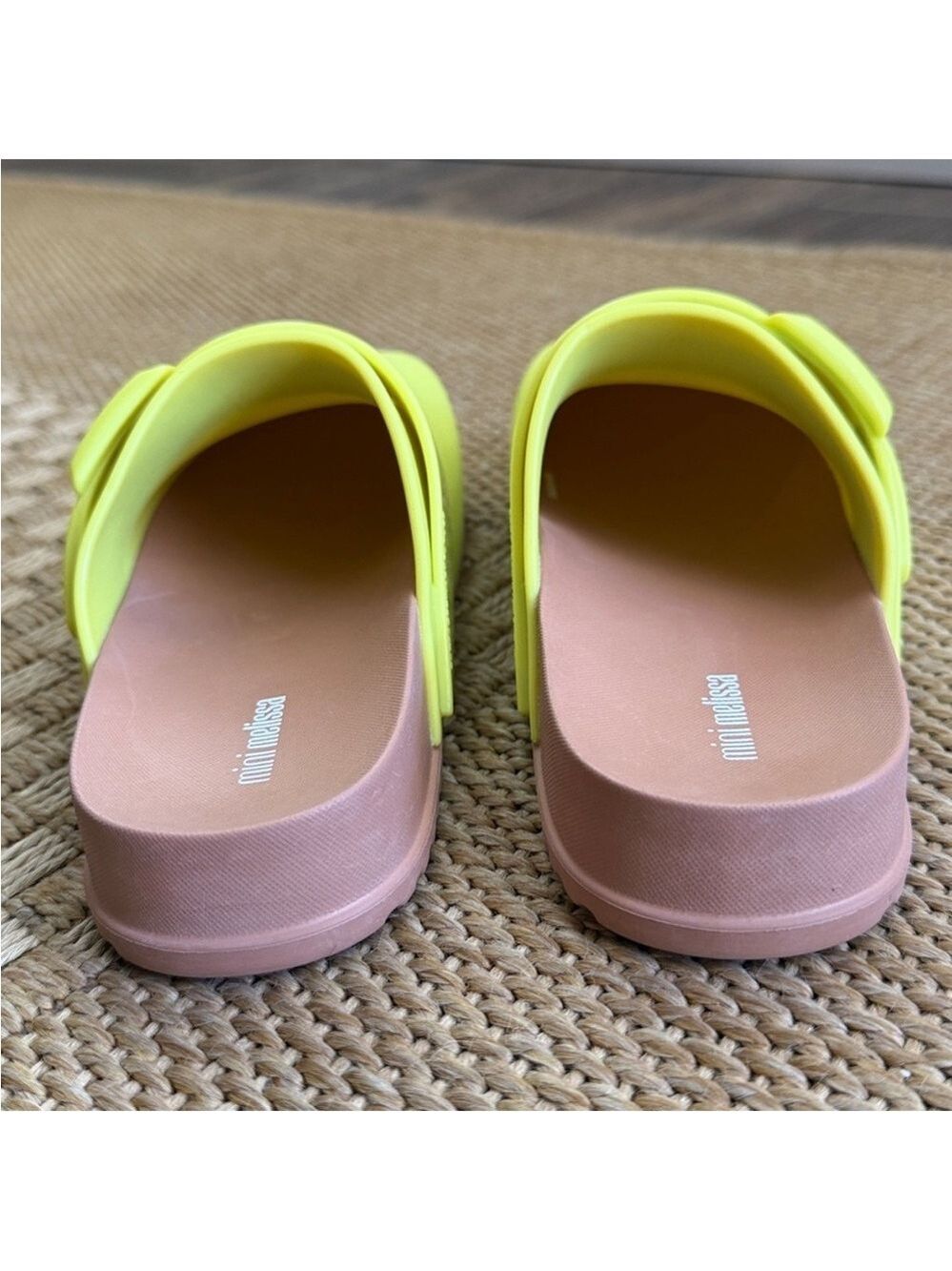 Mini Melissa Kids' Green/Brown Water Resistant Cozy Clog—13 - Picture 9 of 10